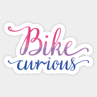 Bike Curious: The Pride Edition Sticker